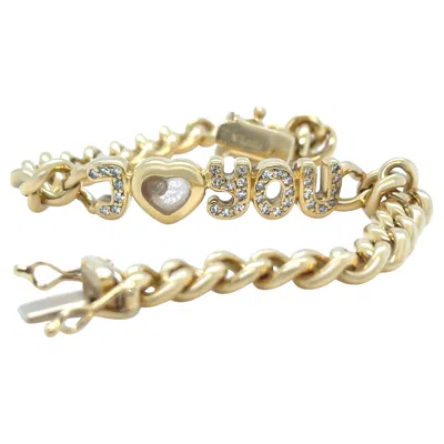 Pre-owned Chopard 18ct Yellow Gold Diamond Bracelet - 26.74g