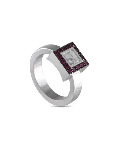 Chopard 18k 0.05 Ct. Tw. Diamond & Ruby Ring