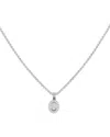 Chopard Happy Diamond 18k White Gold 0.20ct Diamond Necklace Ch12-031325 In Metallic