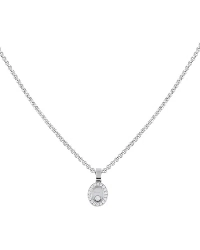Chopard 18k 0.20 Ct. Tw. Diamond Necklace (authentic Pre-loved)