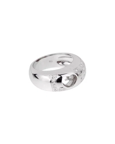 Pre-owned Chopard 18k 0.30 Ct. Tw. Diamond Happy Love Ring (authentic Pre-loved)