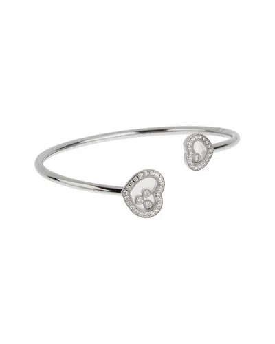 Pre-owned Chopard 18k 0.54 Ct. Tw. Diamond Bracelet (authentic Pre-loved) In Silver