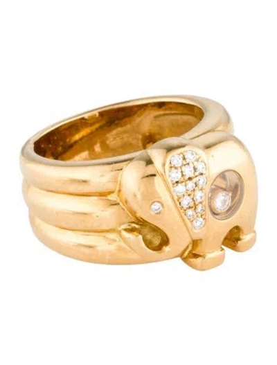 Pre-owned Chopard 18k Diamond Elephant Band In Multi