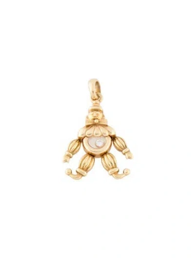 Pre-owned Chopard 18k Diamond Happy Clown Pendant In Multi