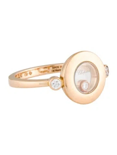 Pre-owned Chopard 18k Diamond Happy Diamonds Icon Ring In Multi