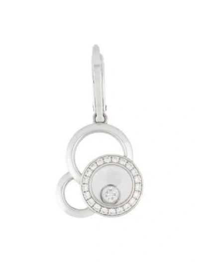 Pre-owned Chopard 18k Diamond Happy Dreams Single Drop Earring In Multi