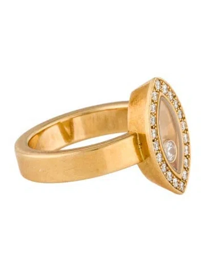 Pre-owned Chopard 18k Diamond Happy Icons Ring In Multi