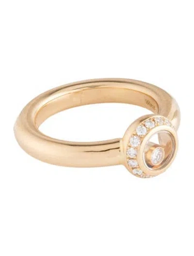 Pre-owned Chopard 18k Diamond Happy Icons Ring In Multi