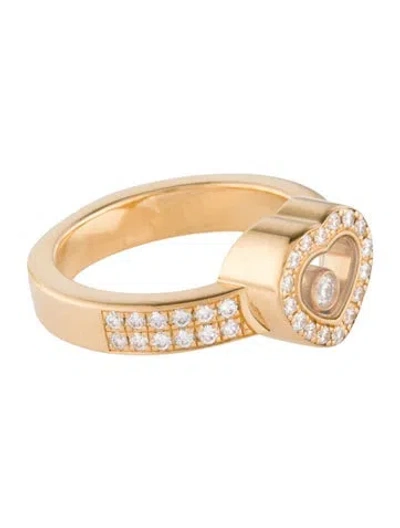 Pre-owned Chopard 18k Diamond Heart Cocktail Ring In Multi