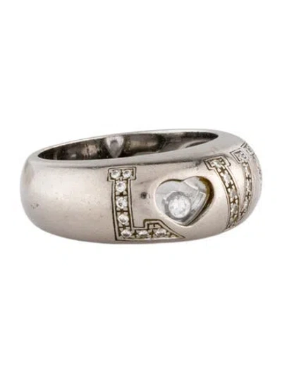 Pre-owned Chopard 18k Diamond 'love' Band In Multi