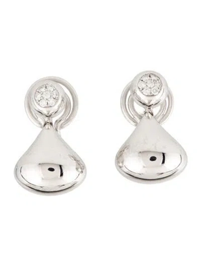 Pre-owned Chopard 18k Diamond Pushkin Earclip Earrings In Multi