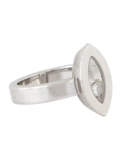 Pre-owned Chopard 18k Happy Diamond Cocktail Ring In Multicolor