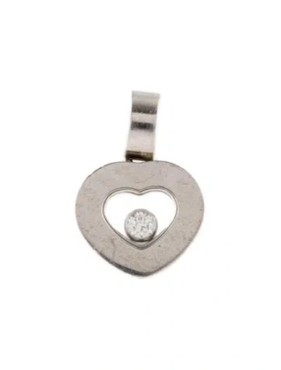 Pre-owned Chopard 18k Happy Diamond Heart Pendant In Multi