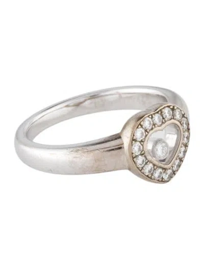 Pre-owned Chopard 18k Happy Diamond Ring In Multi