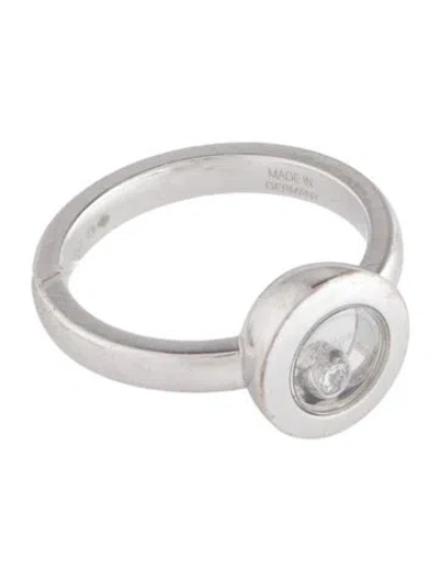 Pre-owned Chopard 18k Happy Diamonds Icons Cocktail Ring In Multi