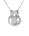 Chopard 18k White Gold Diamond And Hematite Necklace Ch09-031725