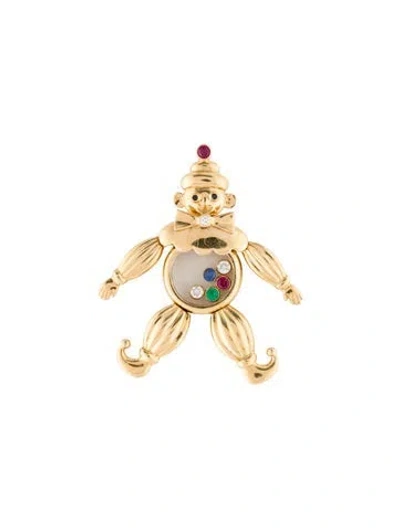 Pre-owned Chopard 18k Multistone Happy Clown Pendant