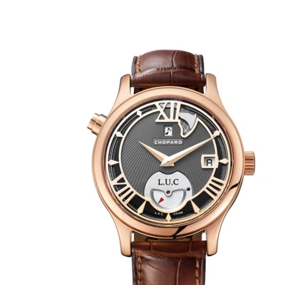 Chopard 18k Rose Gold L.u.c Men's Watch 161912-5002 In Brown