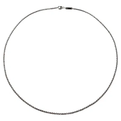 Pre-owned Chopard 18k White Gold Cable Chain Necklace #24786