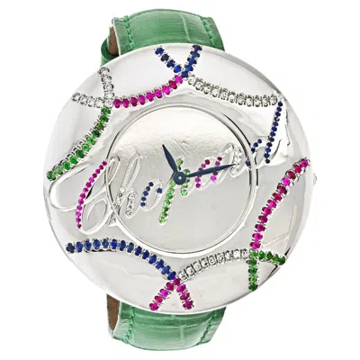 Pre-owned Chopard 18k White Gold Issimo Mirror Dial 40mm Dial Watch