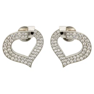 Pre-owned Chopard 18k White Gold Diamond Earrings
