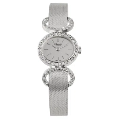 Pre-owned Chopard 18k White Gold Diamond Watch, Circa 1970s-1980s, 1.50ct