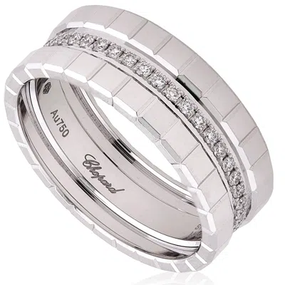 Chopard 18k White Gold Ice Cube Diamond Ring