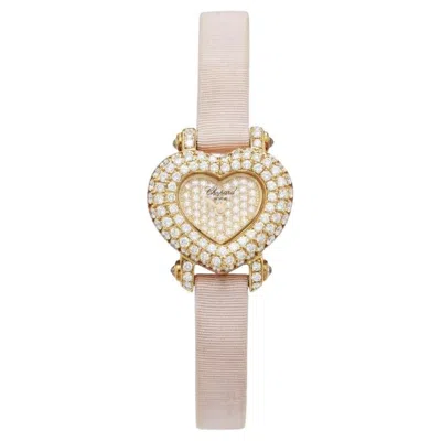 Pre-owned Chopard 18k Yellow Gold And Diamond Wristwatch