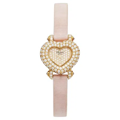 Pre-owned Chopard 18k Yellow Gold And Diamond Wristwatch