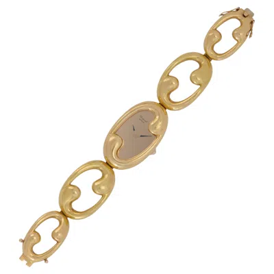 Pre-owned Chopard 18k Yellow Gold Manual Wind Watch, 22mm X 33mm, Circa 1970