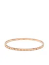 Chopard Rose Gold Ice Cube Semi-diamond Bangle Bracelet In Pink