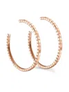 Chopard 18kt Rose Gold Ice Cube Earrings In Pink
