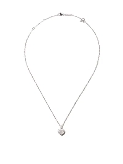 Chopard 18kt White Gold Happy Diamonds Icons Necklace