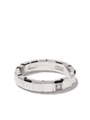 Chopard 18kt White Gold Ice Cube Diamond Ring In Silver