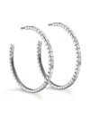 Chopard 18kt White Gold Ice Cube Earrings In White