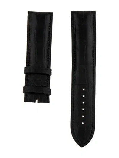 Pre-owned Chopard 23mm Watch Strap In Black
