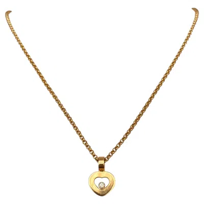 Pre-owned Chopard , A 'happy Diamonds' Necklace In 18 Kt Yellow Gold