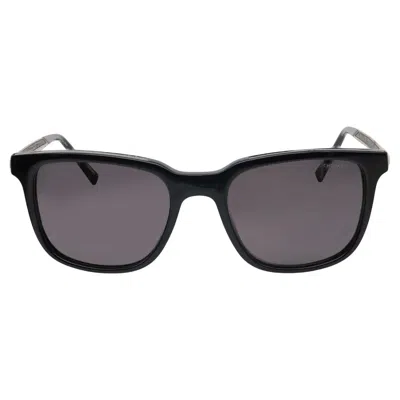 Pre-owned Chopard Acetate Shiny Black Frame Smoke Polarized Lenses Sunglasses 95221-0521