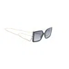 Chopard Square Acetate Sunglasses In Gold