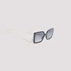 Chopard Square Acetate Sunglasses In Black