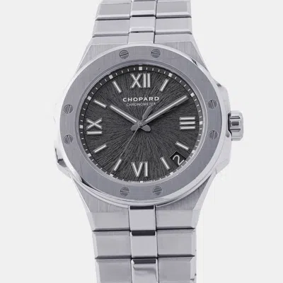Pre-owned Chopard Alpine Eagle 298600-3002 Grey Stainless Steel Automatic Men's Watch 41mm