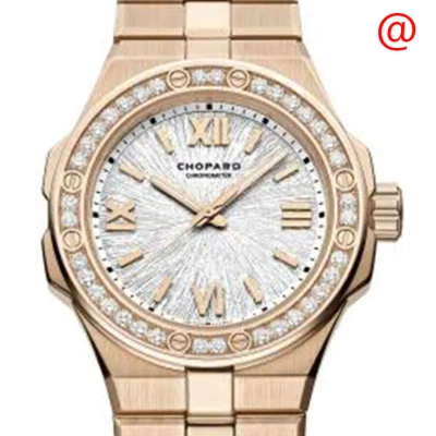 Chopard Alpine Eagle Automatic Chronometer Diamond Grey Dial Ladies Watch 295384 5001 In Gold