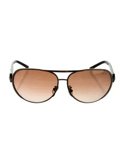 Pre-owned Chopard Aviator Gradient Sunglasses In Multi