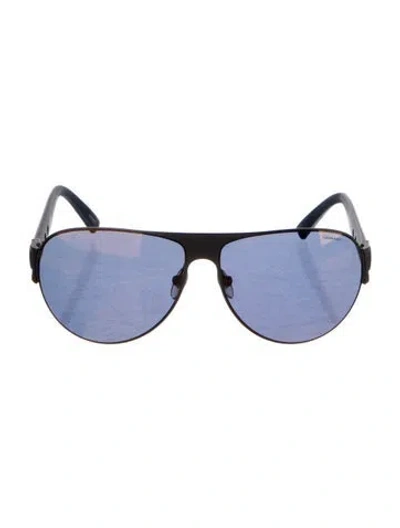 Pre-owned Chopard Aviator Tinted Sunglasses In Blue