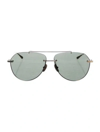 Pre-owned Chopard Aviator Tinted Sunglasses In Gold