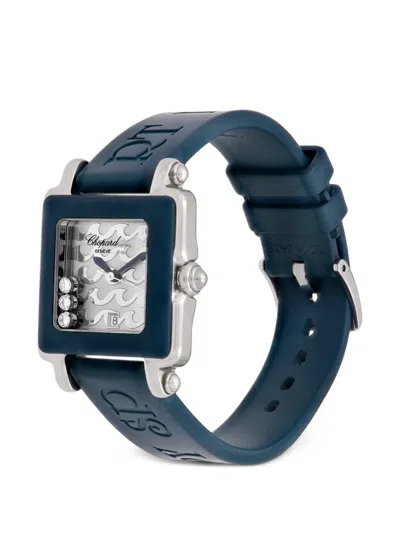 Pre-owned Chopard Be Happy 2 27mm Watch In Silver