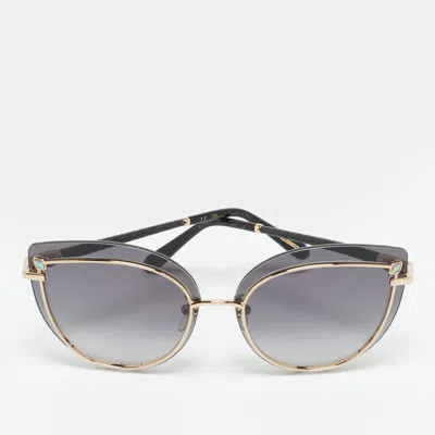 Pre-owned Chopard Black Gradient Schd41s Crystal Embellished Cat Eye Sunglasses