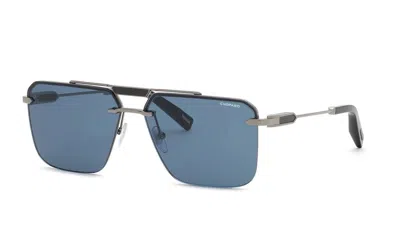 Chopard Black Navigator Men's Sunglasses Schm11 0509 63 In ["grey","black"]