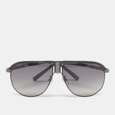 Pre-owned Chopard Black Schf82 Polarized Aviator Sunglasses