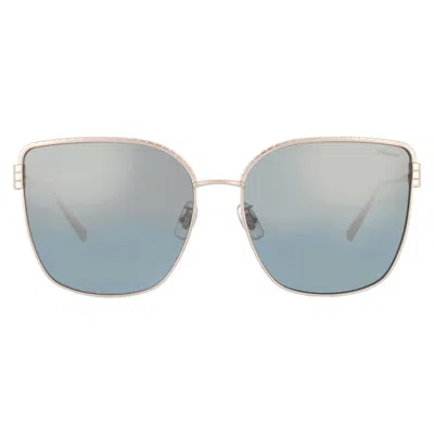 Chopard Blue Gold Mirror Butterfly Ladies Sunglasses Schg67m 300g 63